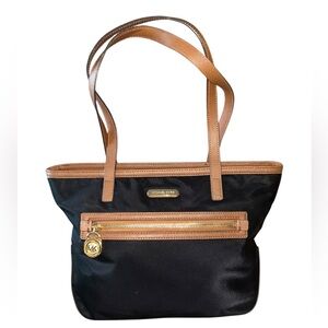 Michael Kors Black and Brown Shoulder Bag